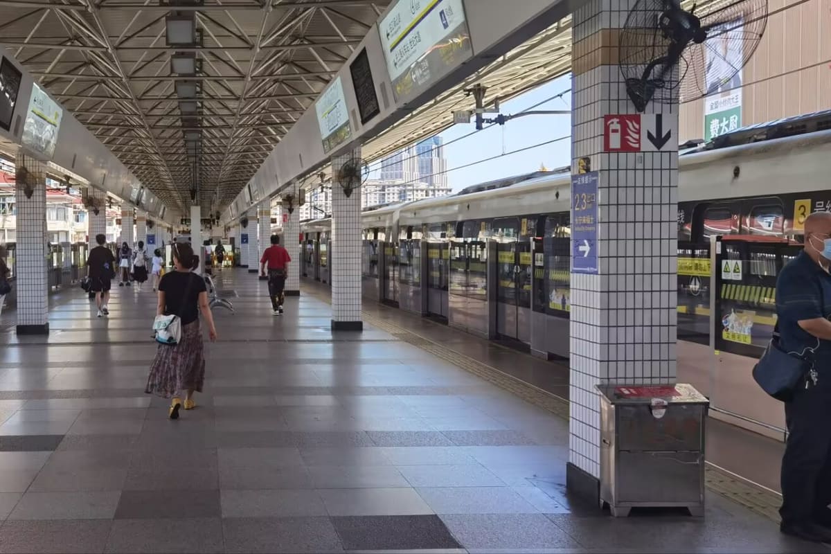 A transport concourse in the city where the vote was held.