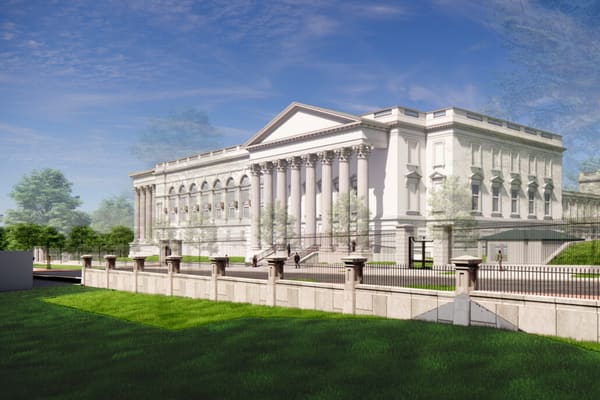 A federal building. Vacancy rates in field offices have reached 19% since the freeze began.