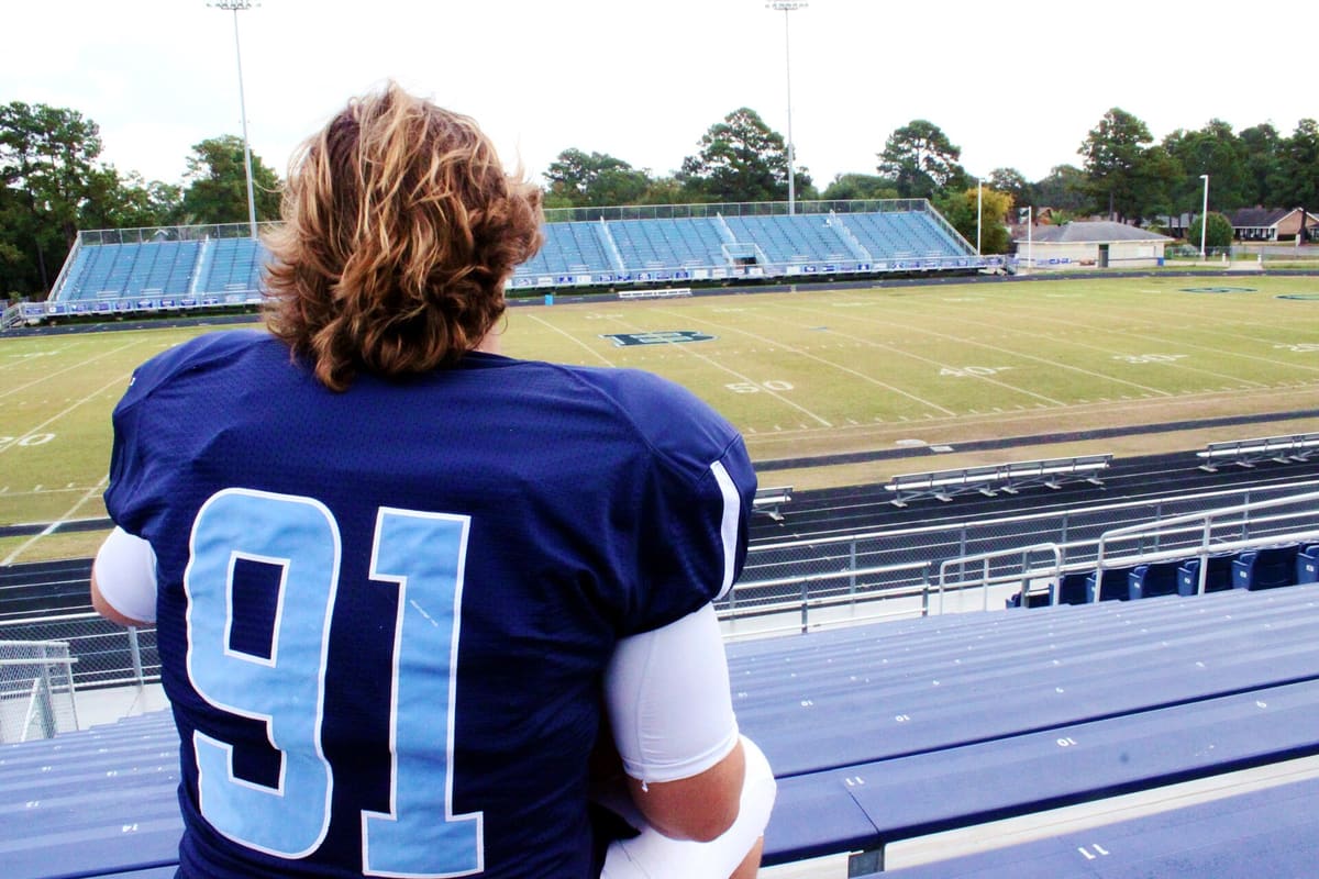 A college football sideline. Teams reaching the final now play seventeen games.