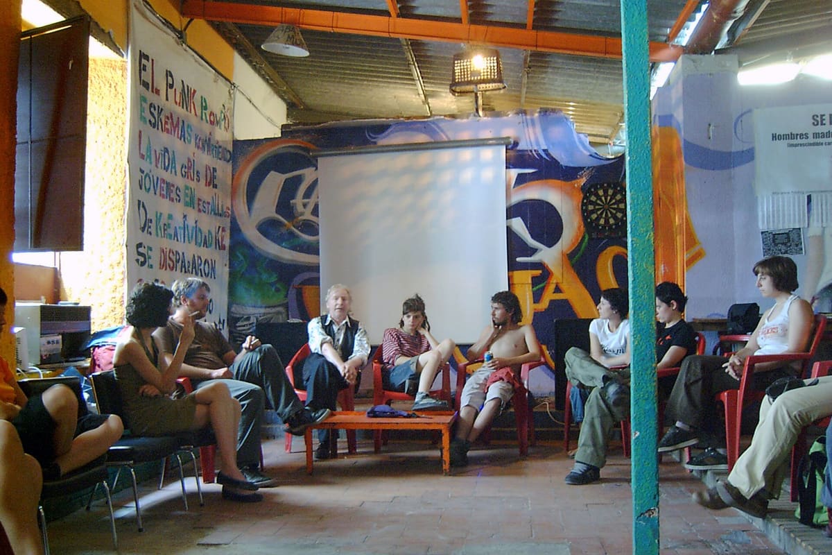 A cafe at the end of a working day.
